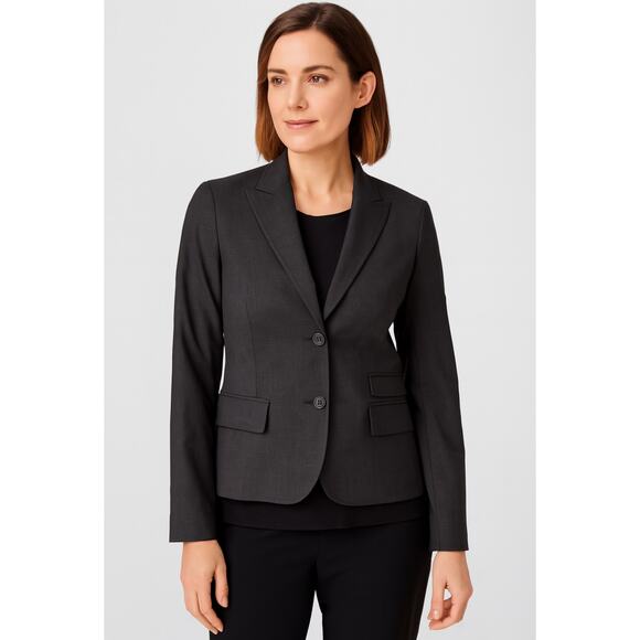 Theory Black Wool Tailored Blazer, Career, Classic, Professional, Lined, 6 - Picture 1 of 8